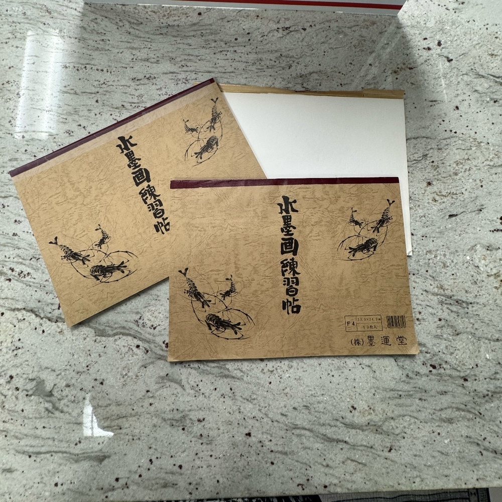 Suibokuga/Sumi-e Ink Painting Practice Books